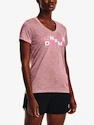 Dames T-shirt Under Armour  Tech Twist Graphic SSV-PNK