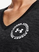 Dames T-shirt Under Armour  Tech Twist LC Crest SSV-BLK