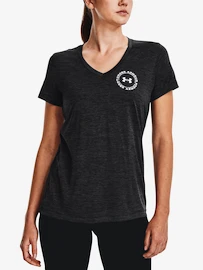 Dames T-shirt Under Armour Tech Twist LC Crest SSV-BLK