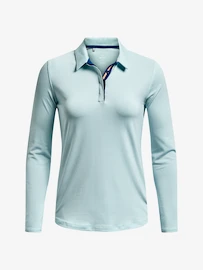 Dames T-shirt Under Armour Zinger MicroStripe LSPolo-BLU