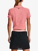 Dames T-shirt Under Armour  Zinger Point SS Polo-PNK