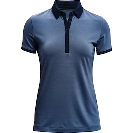 Dames T-shirt Under Armour Zinger SS Novelty Polo Mineral Blue