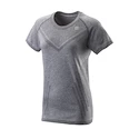 Dames T-shirt Wilson  Power Seamless Crew Dark Grey L