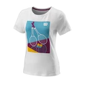 Dames T-shirt Wilson  Racket Duo Tech Tee W White M