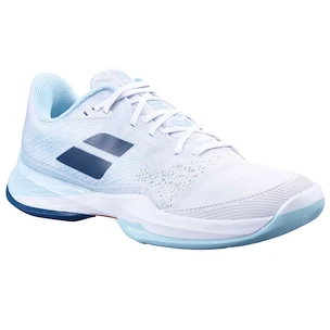 Dames tennisschoenen Babolat Jet Mach 3 AC Women White/Angel Blue  EUR 39