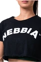 Dames top Nebbia  Fit & Sporty crop top black