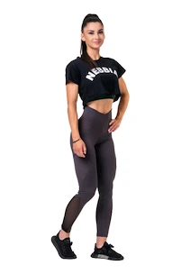 Dames top Nebbia  Fit & Sporty crop top black L