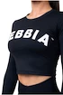 Dames top Nebbia Hero Sporty Hero crop top long sleeve black