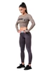 Dames top Nebbia Hero Sporty Hero crop top long sleeve mocha