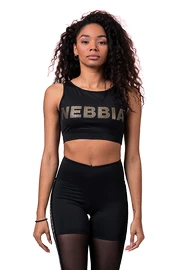 Dames top Nebbia Intense Gold Mesh Mini Top 830 black