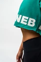 Dames top Nebbia POWERHOUSE Oversized Crop Top green