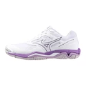 Dames zaalschoenen Mizuno  Wave Phantom 3 White/Patrician Purple/Quince  EUR 38,5