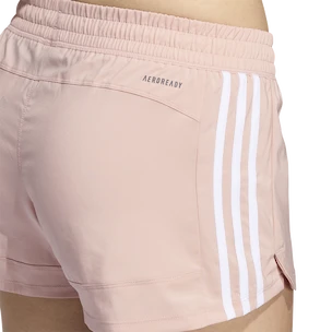 Damesshort adidas  Pacer Woven 3-Stripes Wonder Mauve XS