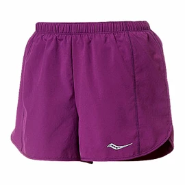 Damesshort Saucony  Rush 3" Woven Purple