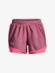 Damesshort Under Armour  Fly By 2.0 2N1 Short-PNK