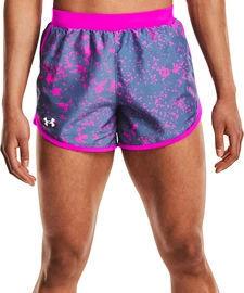 Damesshort Under Armour Fly By 2.0 Printed Short Mineral Blue