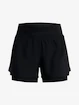 Damesshort Under Armour  RUN STAMINA 2IN1 SHORT-BLK