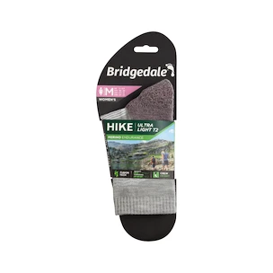 Damessokken Bridgedale  Hike UL Performance Crew Original Aubergine  L