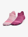 Damessokken Under Armour  Breathe 2 No Show Tab 2pk-PNK