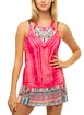 Damestop Lucky in Love  Pretty In Ink Bralette Tank Shocking Pink S