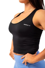 Damestop Nebbia Sporty Slim-Fit Crop Tank Top 422 black