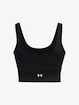 Damestop Under Armour  Meridian Fitted Crop Tank-BLK