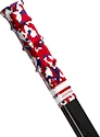 Einddop voor ijshockeystick RocketGrip  Hole Camo Grip Blue/Red