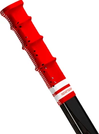 Einddop voor ijshockeystick RocketGrip Rubber Ultra Grip Red/White Senior