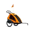 Fietstrailer TaXXi S'Cool Kids Pro two Orange