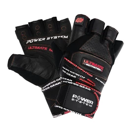 Fitness handschoenen Power System Fitness Rukavice Ultimate Motivation Černočervené