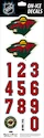 Helmnummers Sportstape  ALL IN ONE HELMET DECALS - MINNESOTA WILD