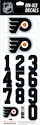 Helmnummers Sportstape  ALL IN ONE HELMET DECALS - PHILADELPHIA FLYERS