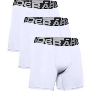 Heren boxershort Under Armour  Charged Cotton 6" 3 Pack white Dynamic XS