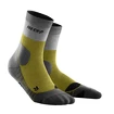 Heren compressiesokken CEP Hiking Light Merino Mid Cut Olive/Grey