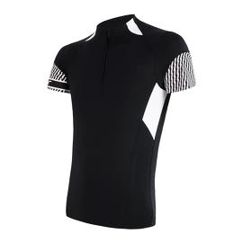 Heren fietsshirt Sensor Cyklo Race Black/White