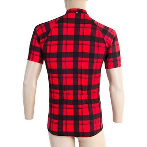 Heren fietsshirt Sensor  Cyklo Square Red S