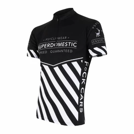 Heren fietsshirt Sensor Cyklo Superdomestic Black