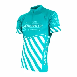 Heren fietsshirt Sensor Cyklo Superdomestic Mint