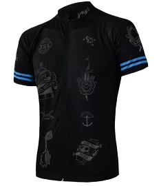 Heren fietsshirt Sensor Cyklo Tattoo Black