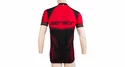 Heren fietsshirt Sensor  Cyklo Team Up Black/Red