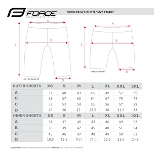 Heren fietsshort Force  Blade MTB red S