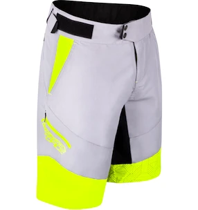 Heren fietsshort Force  Storm grey/yellow S