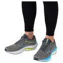 Heren hardloopschoenen Mizuno  Wave Inspire 19 Ghost Gray/Jet Blue/Bolt 2 (Neon)