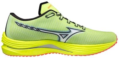 Heren hardloopschoenen Mizuno  Wave Rebellion Neo Lime/White  UK 12