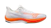 Heren hardloopschoenen Mizuno Wave Rebellion Sonic White/Light Orange/Blue Ashes  UK 6