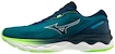 Heren hardloopschoenen Mizuno  Wave Skyrise 3 Algiers Blue/White  UK 10