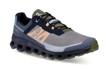 Heren hardloopschoenen On Cloudvista Midnight/Olive