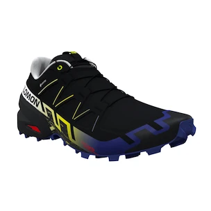 Heren hardloopschoenen Salomon Speedcross 6 Gtx Black/Surf The Web/Safety Yellow