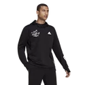 Heren hoodie adidas  Signature Running Black XL