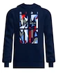 Heren hoodie BIDI BADU  New York 2024 Logo Chill Hoody Dark Blue/Red